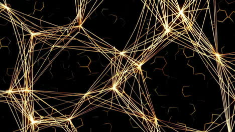 abstract gold network pattern