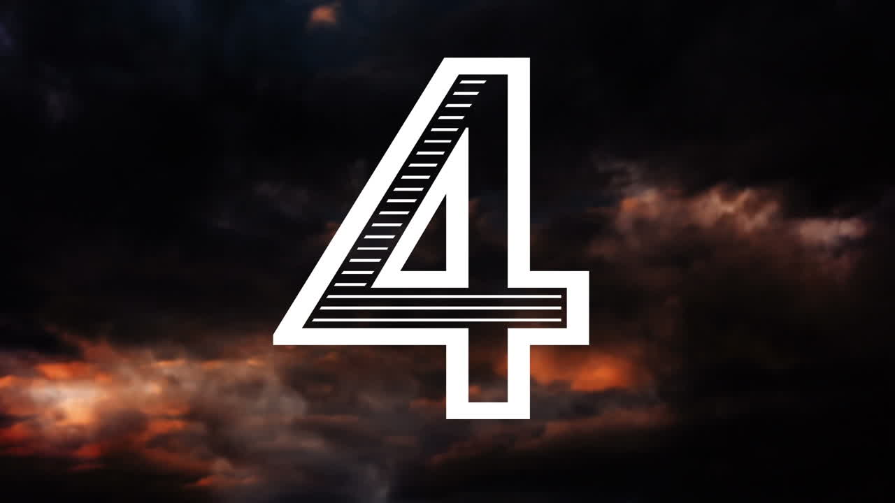 Animated countdown video