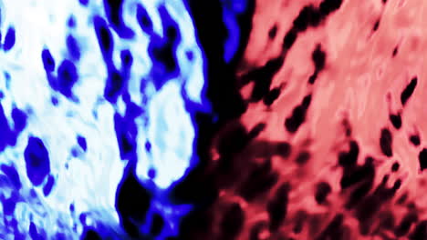 salpicaduras de pintura azul y roja abstractas