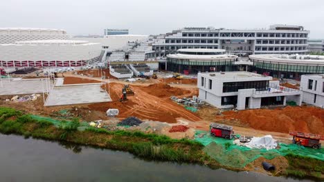 sitio de construcción del hotel del centro olímpico de weihai