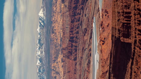 Timelapse-Vertical-4k,-Parque-Estatal-Dead-Horse-Point-Y-Estanques-De-Potasa,-Moab-Utah-Usa