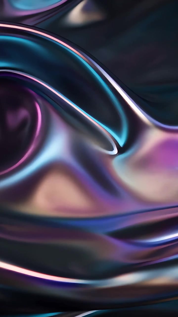 Abstract Metallic Waves Background 4K
