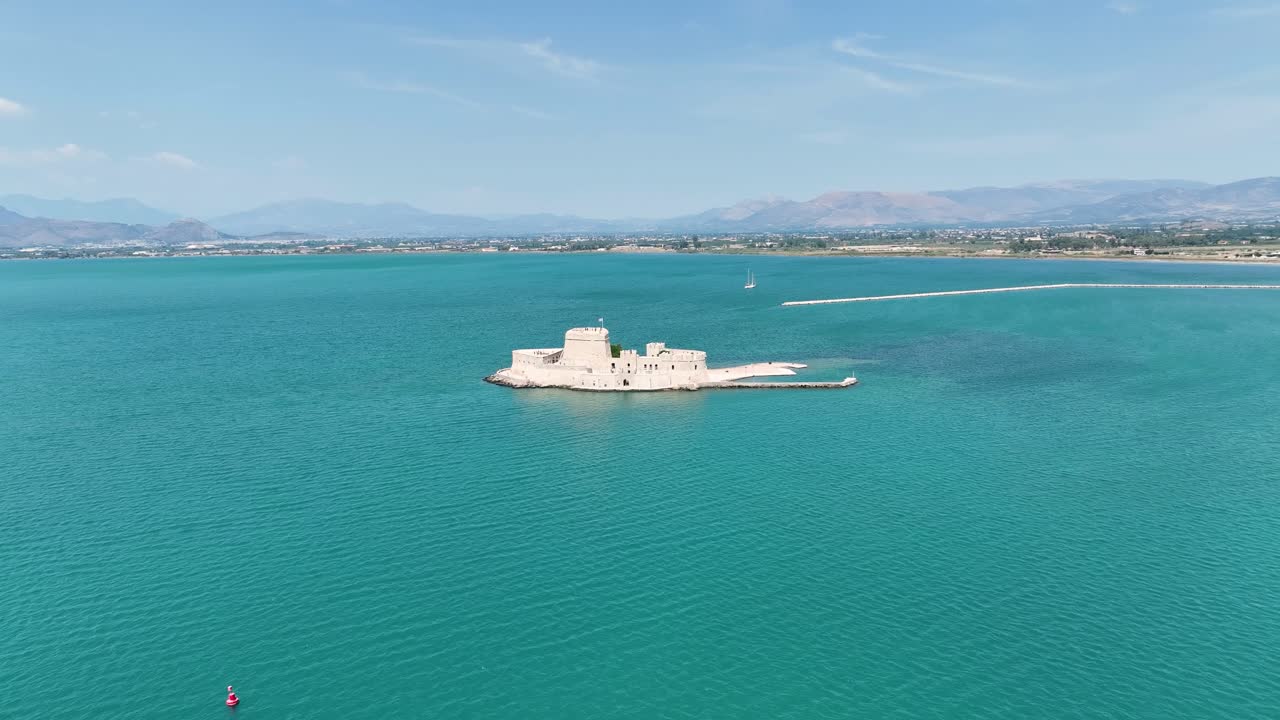 그리스 의 보르트지 물 성 의 공중 촬영