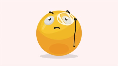 emoji wearing monocular character animation