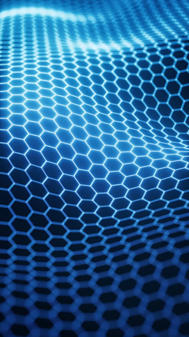 Digital hexagonal graphic background, 3d rendering.