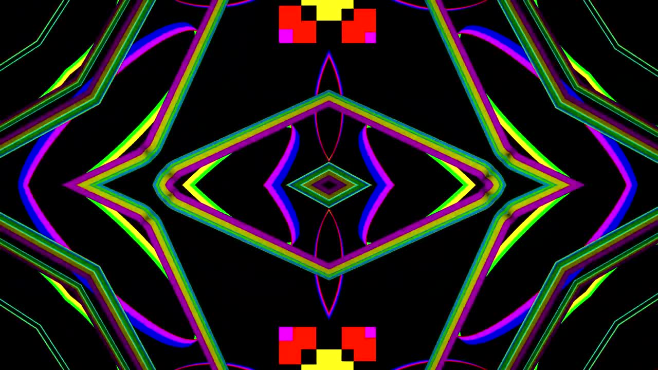 VJ Loop Kaleidoscope Abstract Motion Background