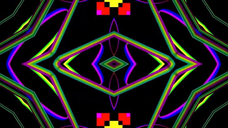 VJ Loop Kaleidoscope Abstract Motion Background