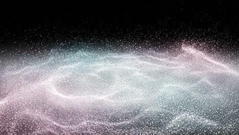 Mesmerizing Flow of Ethereal Particles in a Cosmic Space: A Visual Journey Through the Elegant Dance of Light and Color in a Stunning Abstract Representation