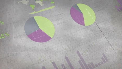 animación de las estadísticas y el procesamiento de datos financieros en la red