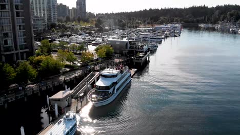 yachts in the vancouver marina