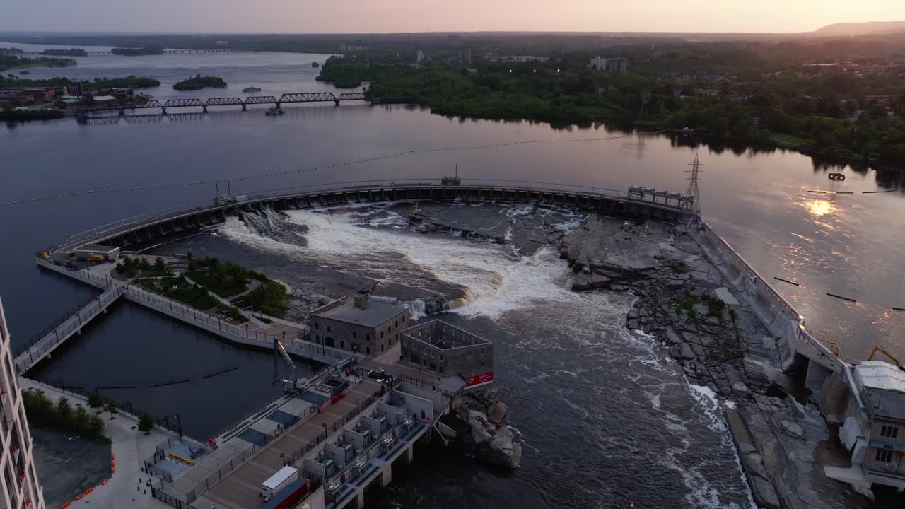 Chaudiere Falls and Dam in Canada