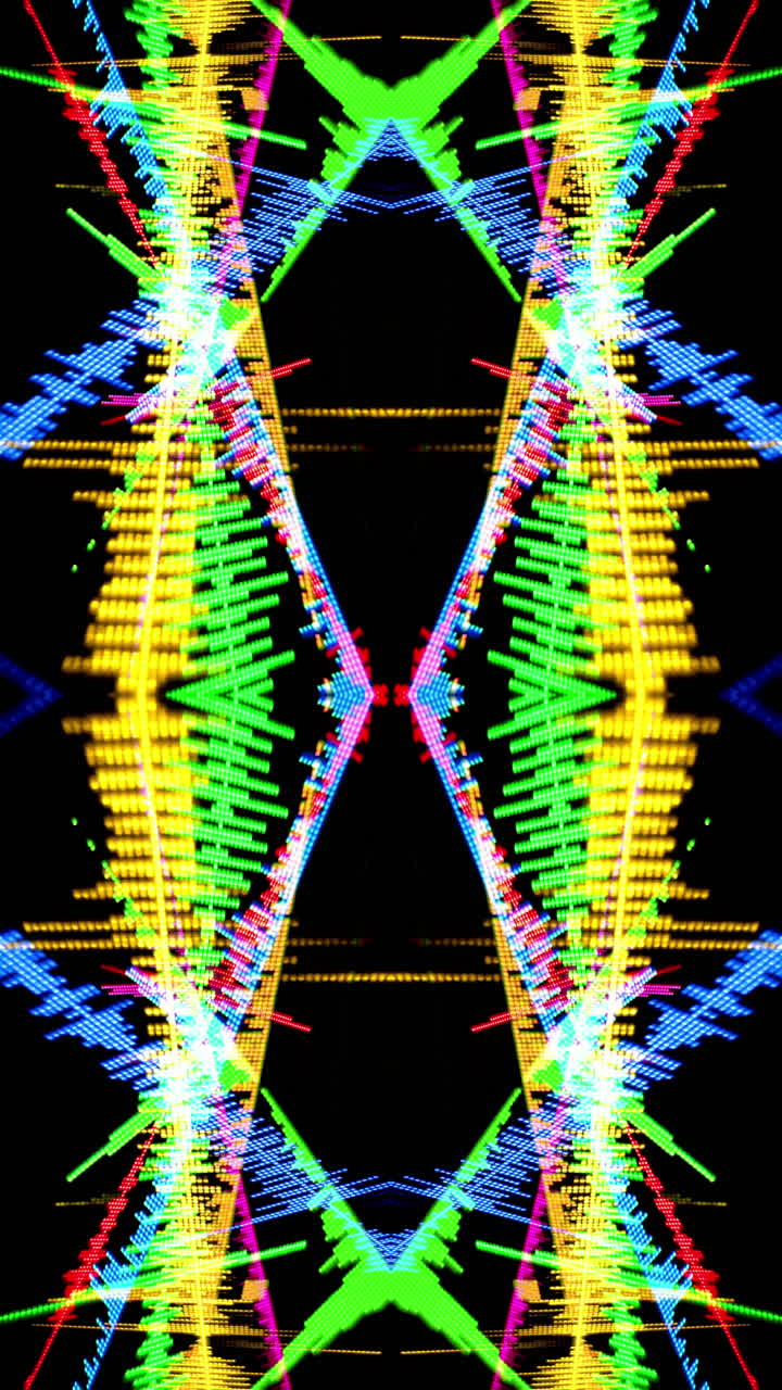patrón de luz abstracto video vertical