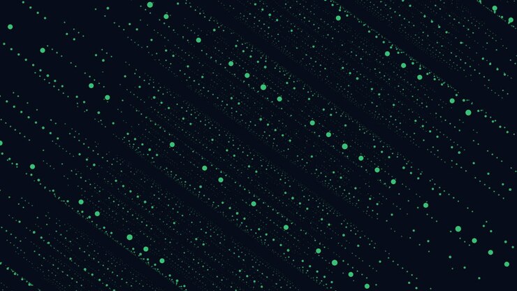 Pink dot grid pattern on black background