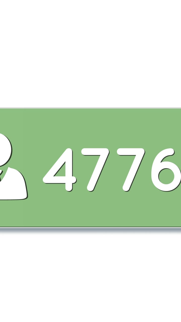 Green chat box with numbers 4k