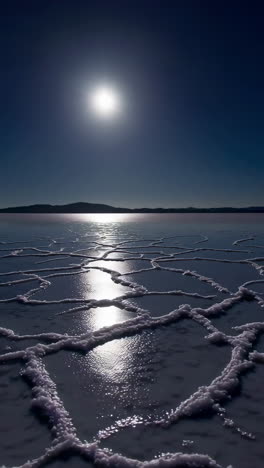 moonlit salt flats
