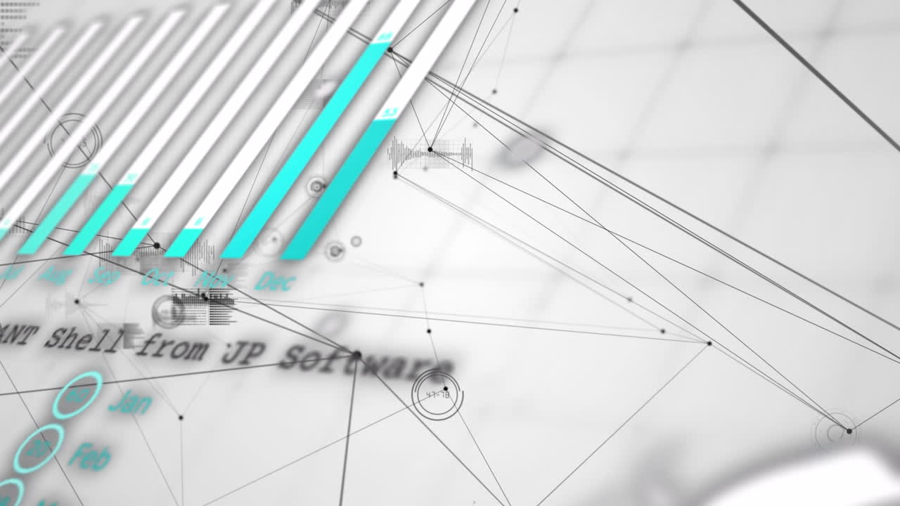 animación del procesamiento de datos en todo el mundo