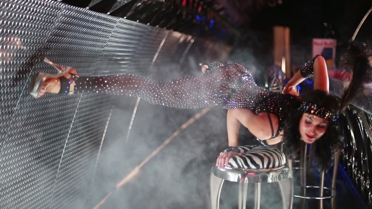 Acrobat in costume burlesque