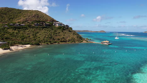 aerial view of virgin gorda, british virgin islands