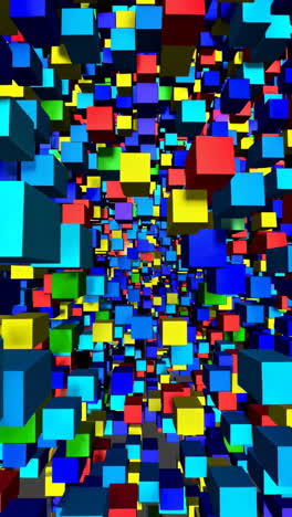 abstract colorful cubes background