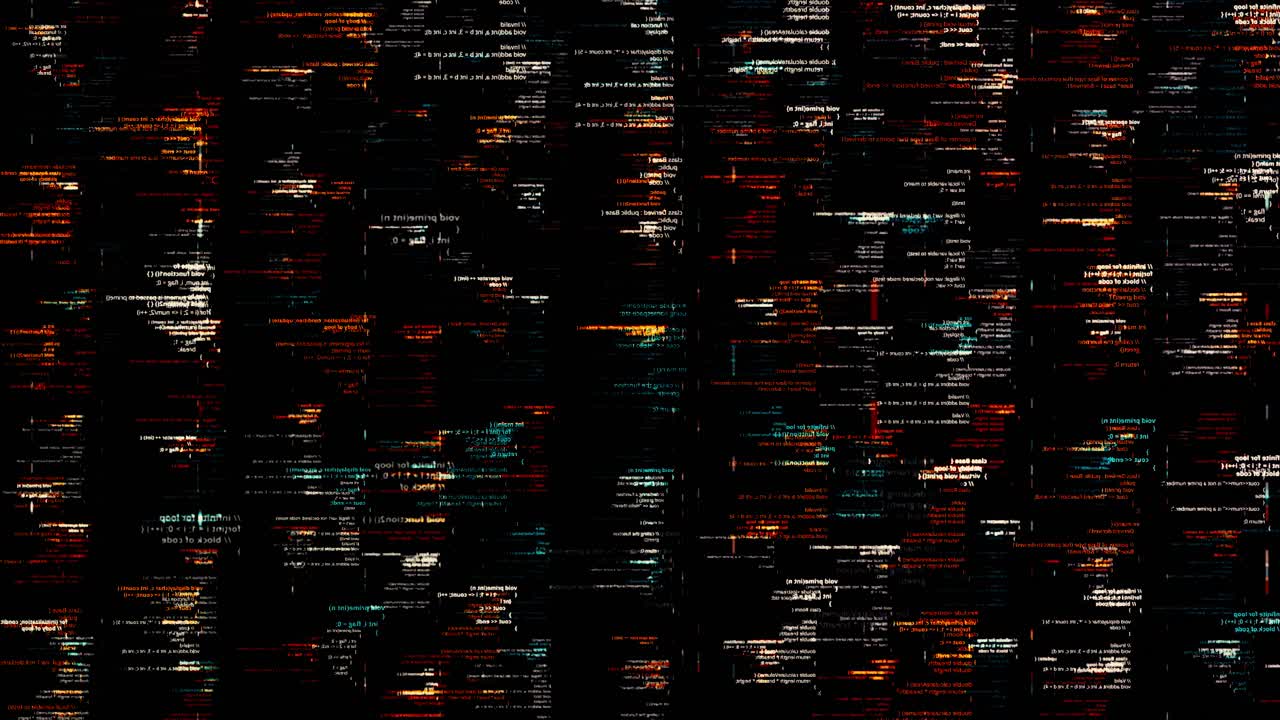 código de computadora abstracto visual