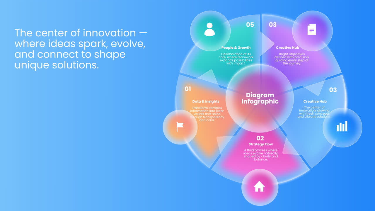 Infographic Diagram with Data and Growth Concepts