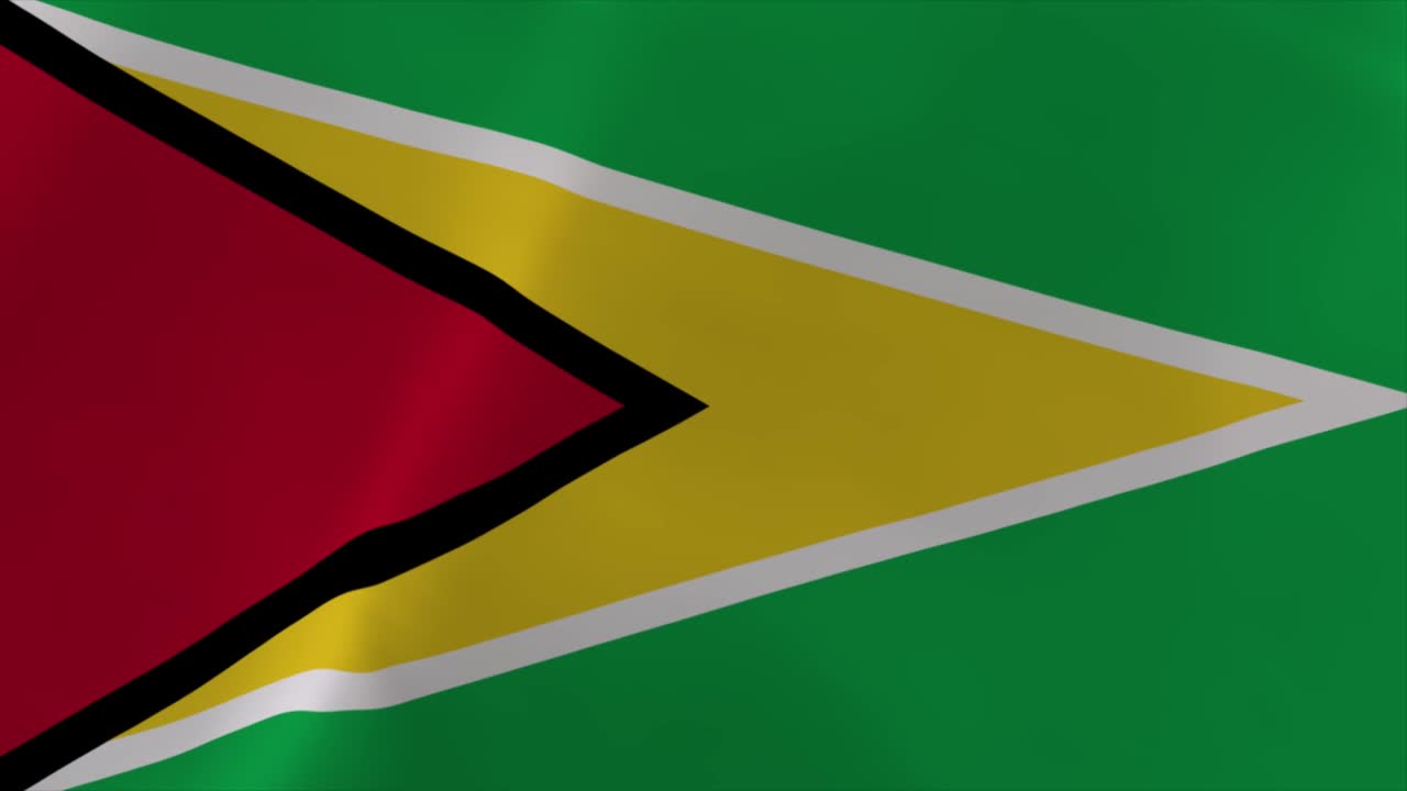 Guyana Waving Flag Animation 4K Moving Wallpaper Background