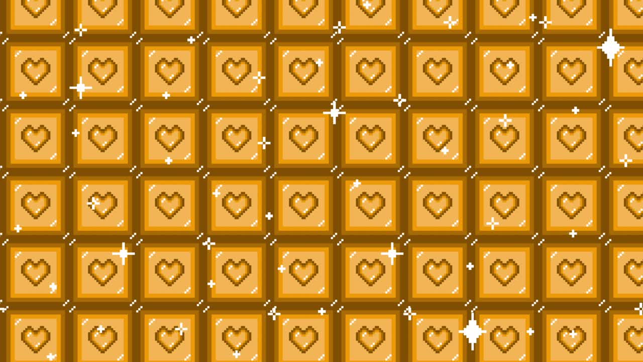 Icona a forma di cuore in pixel art. Sfondo animato in loop. 1080p (8).mp4