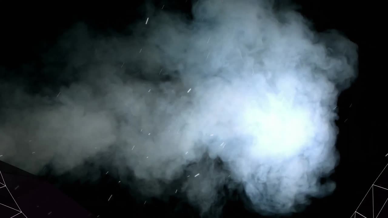 구름과 하늘 위의 연결 터널의 애니메이션