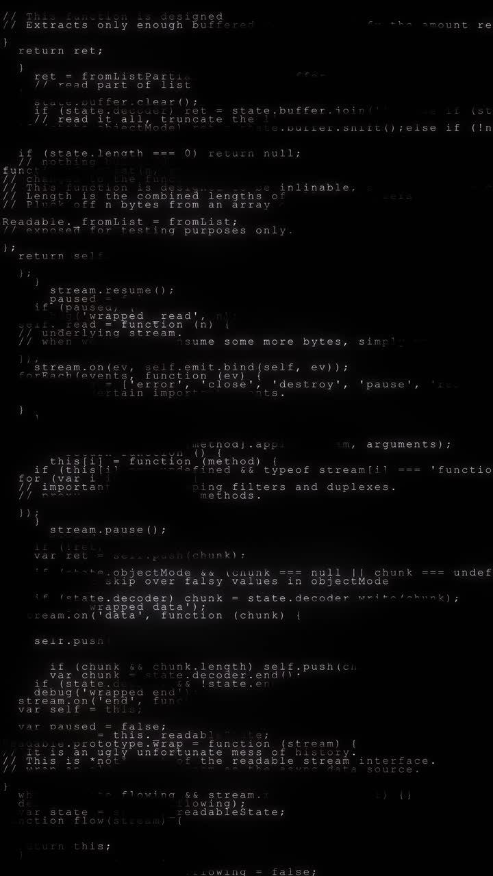Code Snippets Related to Data Handling, Stream Processing, and Network Programming