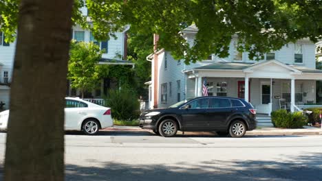 street view of homes in small town usa