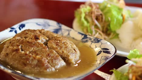 traditional vietnamese dish presented on table