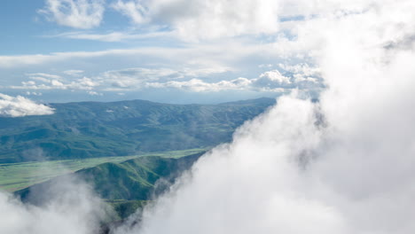 mountain valley cloudscape