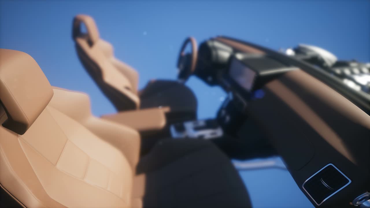 세부적인 자동차 내부