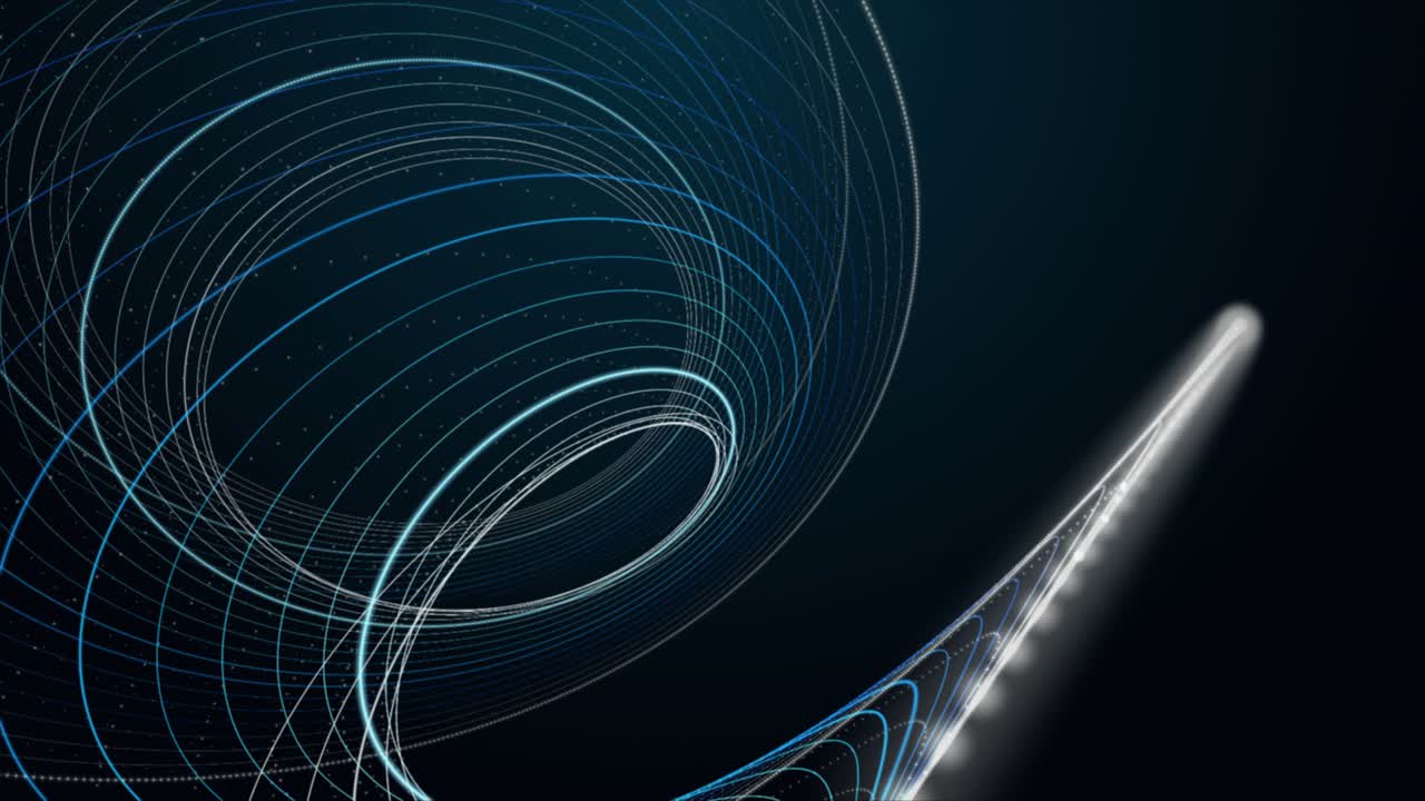 Fantastic animation with stripe wave object in slow motion, 4096x2304 loop 4K