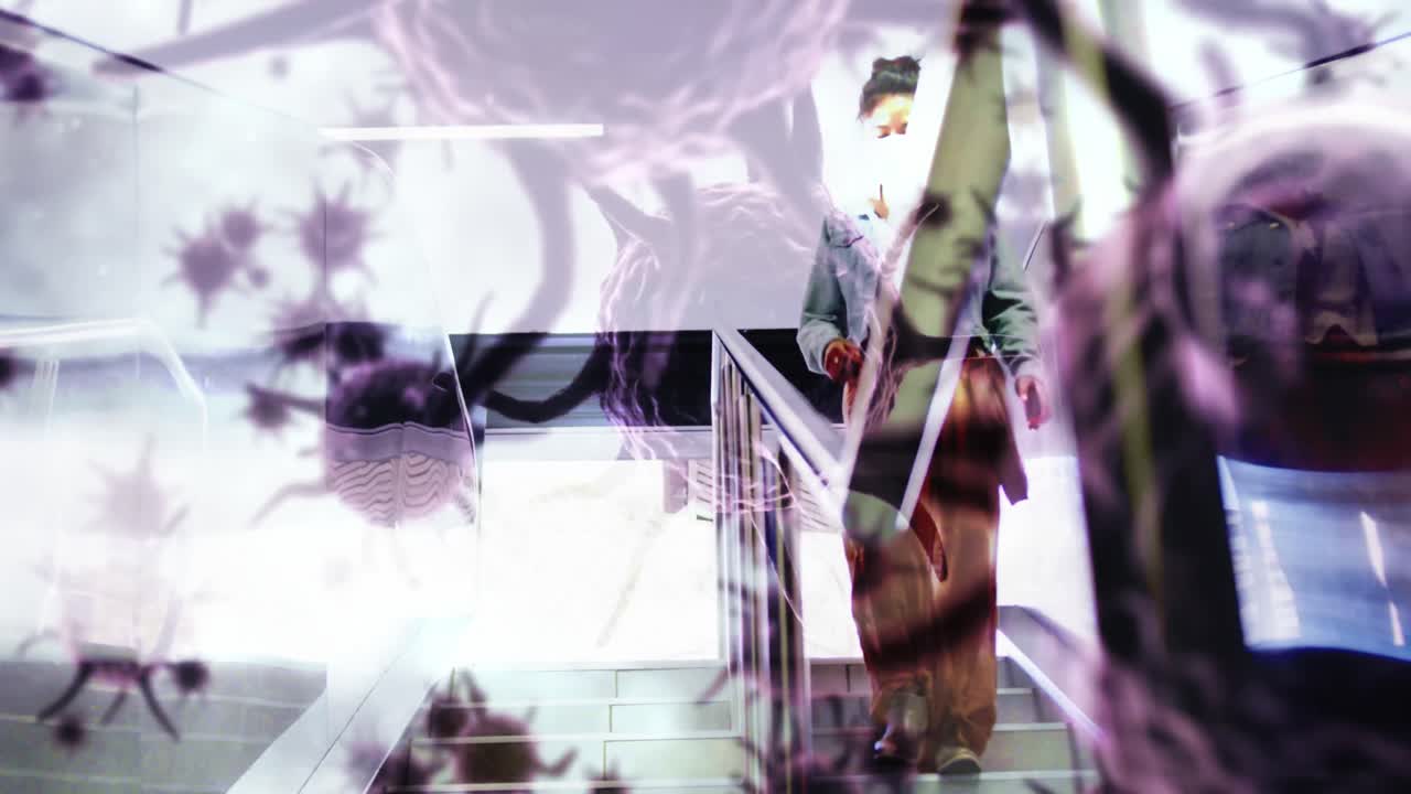 코로나바이러스 코로나19 컨셉 애니메이션 4k