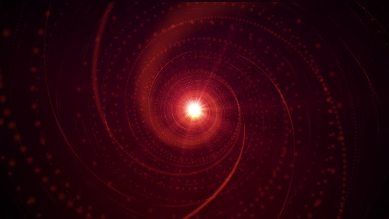 abstracto rojo luces en espiral atractivas efecto de fondo bucle sin costuras