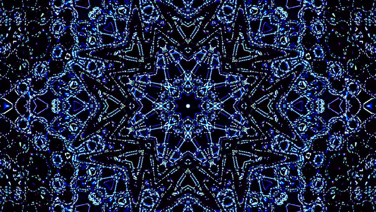 luz abstracta brillante que gobierna el color completo, caleidoscopio, fondo negro