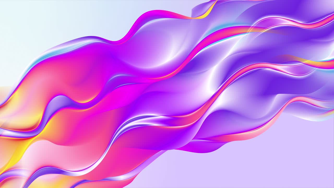Abstract Gradient Seamless Looped Animation Background. flowing Fluid waves. Soft blur, glow gradient. Screensaver. neon bright colors animated stock footage. live Wallpaper, Liquid beautiful Pattern