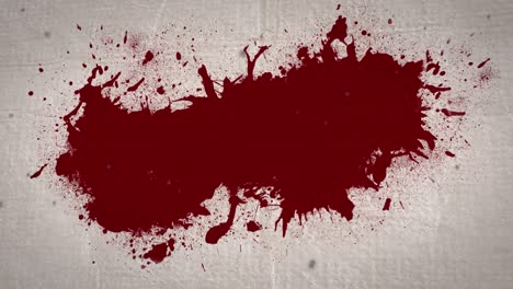 animation of blood stain on beige background