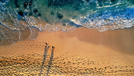 Touristen,-Die-An-Einem-Sonnigen-Tag-Am-Strand-Spazieren-4k