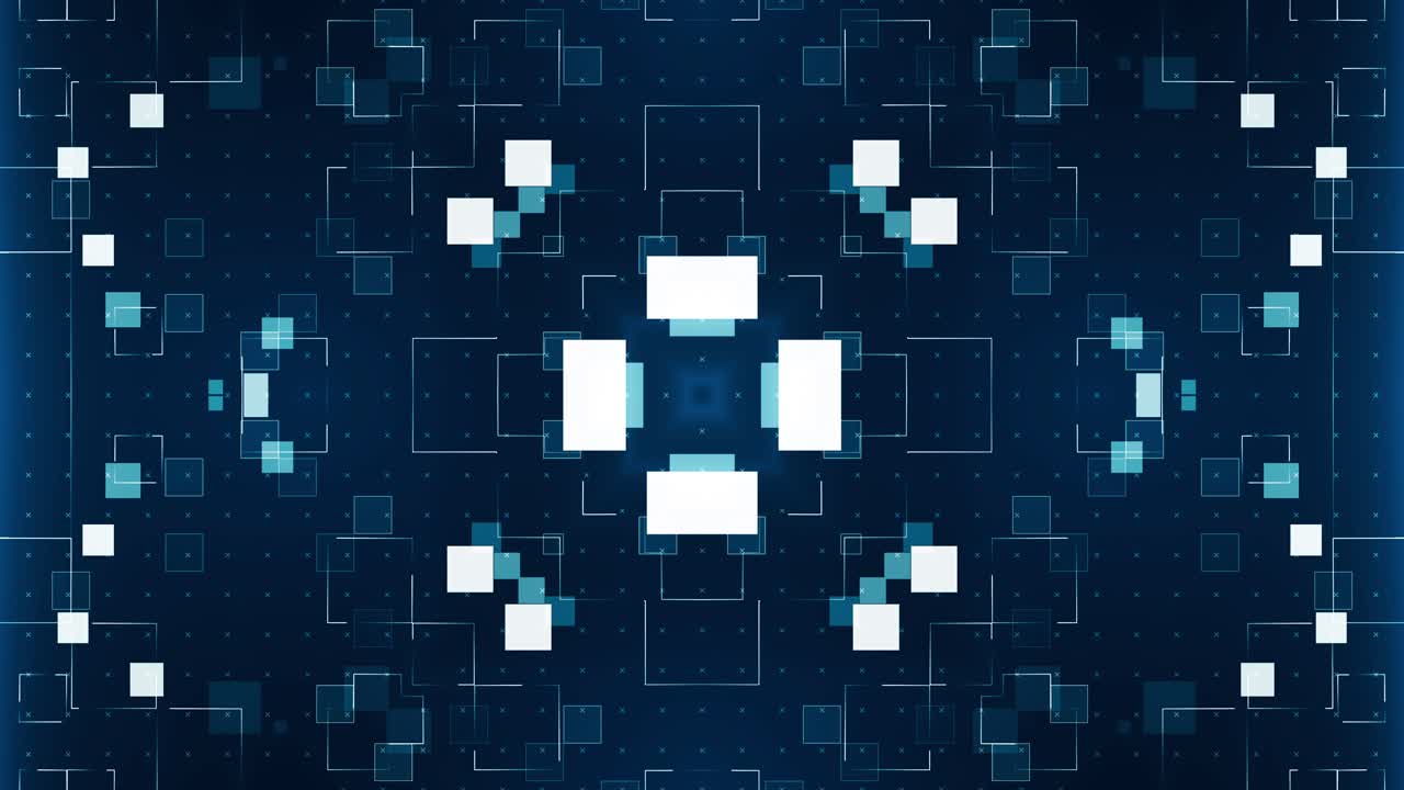 Geometric Abstract Technology Pattern