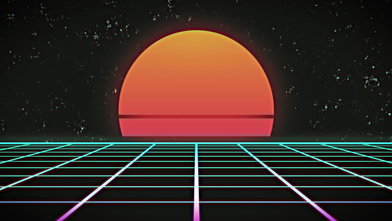 블랙 배경에 오렌지색 둥근 배너와 그리드 네트워크를 통해 추상적인 모양에 플래시 판매 텍스트