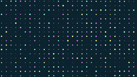 Colorful-dot-grid-pattern-on-black-background