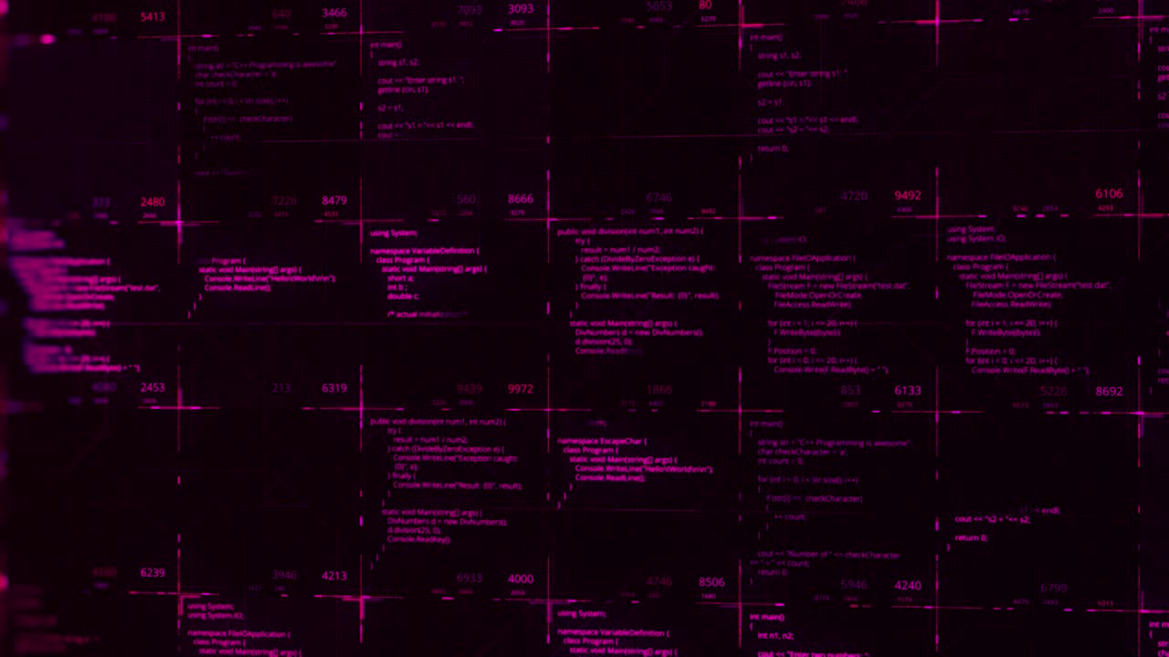 visualización de código de computadora abstracto