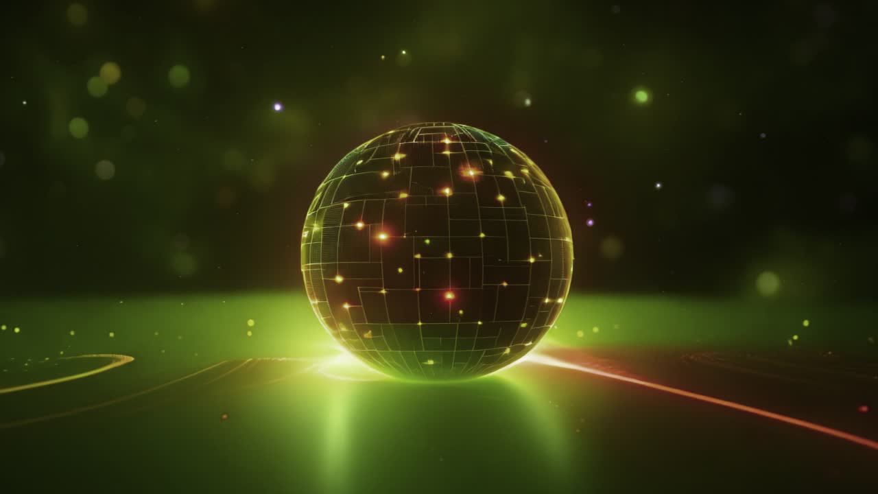 추상적인 디지털 구체