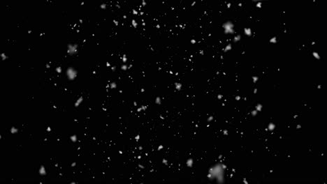 efecto de nieve en pantalla verde y fondo negro