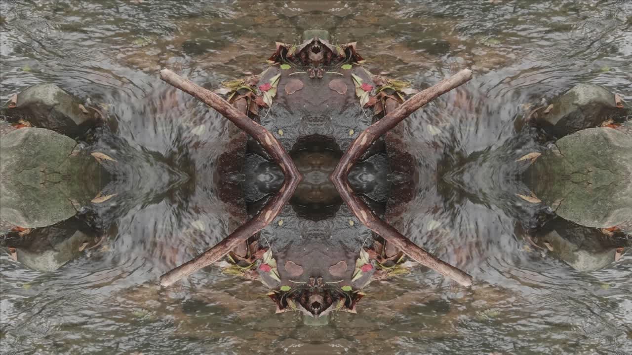 caleidoscopio de tomas de la naturaleza, wissahickon creek