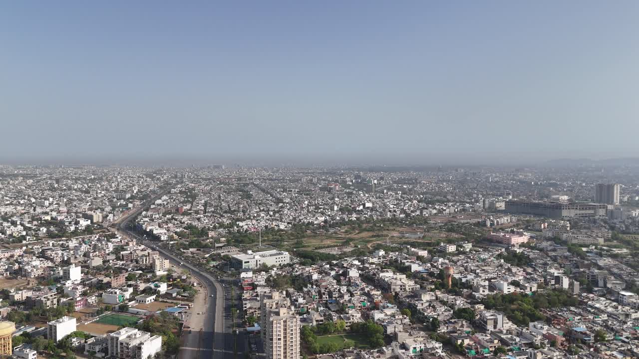 Panoramic aerial view capturing the grandeur of the City