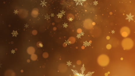 bokeh abstracto y copo de nieve cayendo feliz año nuevo
