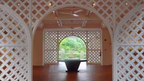 doors opening to a botanic garden in singapore